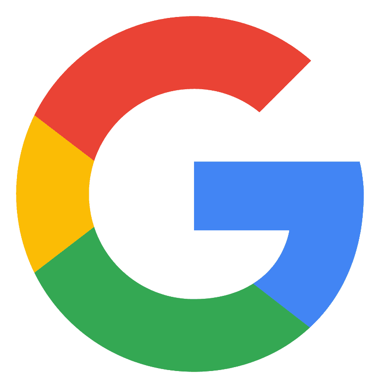 Colorful "G" logo with bold, red, blue, green, and yellow segments on a transparent background. Represents a well-known technology brand.